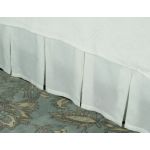 Box Pleat White Bedskirt